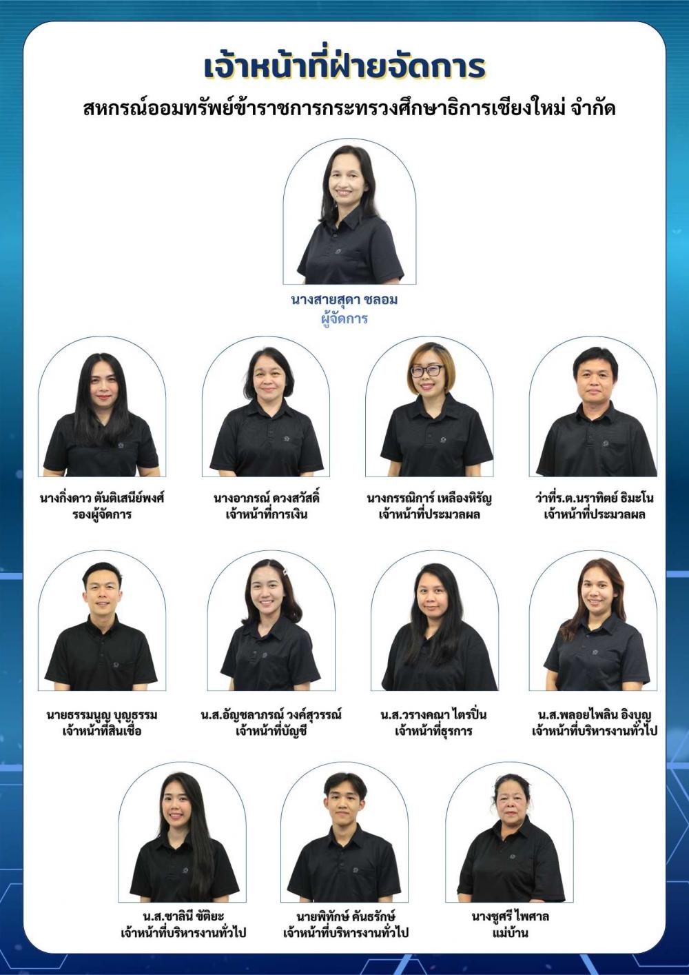 เจ้าหน้าที่ฝ่ายจัดการ